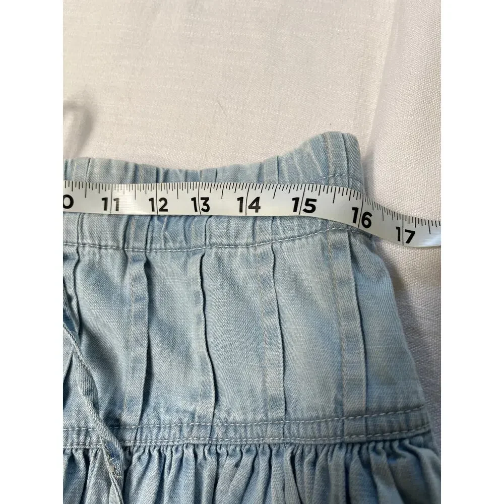 Free People We the Free Roselle Denim Mini Skirt Size L